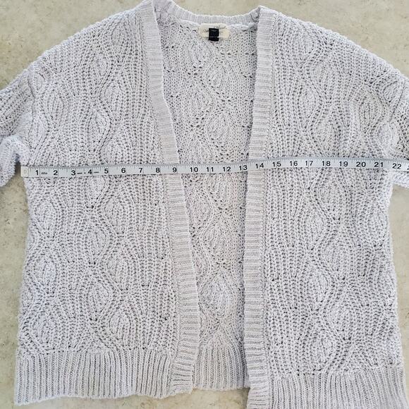 Universal Thread Light Gray Knit Open Cardigan Size XS - Picture 7 of 9